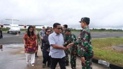 Danrem 091/ASN dan Rombongan Tiba di Kubar dalam Rangka Penutupan TMMD Ke-127 Kodim 0912/Kubar