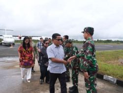 Danrem 091/ASN dan Rombongan Tiba di Kubar dalam Rangka Penutupan TMMD Ke-127 Kodim 0912/Kubar